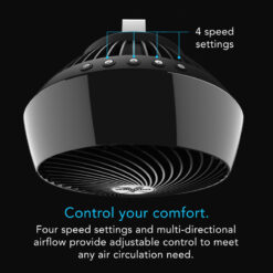 Vornado 660 Whole Room Air Circulator Fan, Black