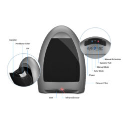 EyeVac Home Touchless Vacuum, Silver
