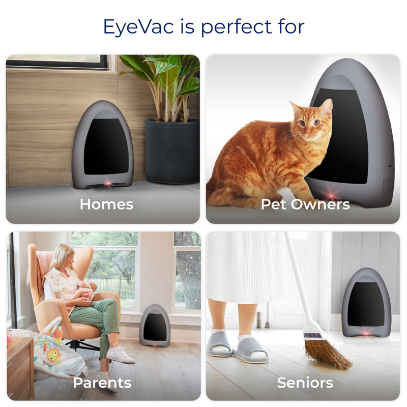 EyeVac Home Touchless Vacuum, Silver
