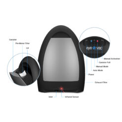EyeVac Home Touchless Vacuum, Matte Black