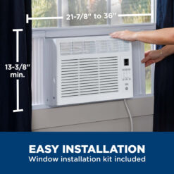 GE 6,000 BTU Electronic Window Air Conditioner for Small Rooms up to 250 sq ft.