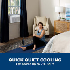 GE Appliances 6,200 BTU Ultra Quiet Window Air Conditioner for Small Rooms up to 250 sq. ft.