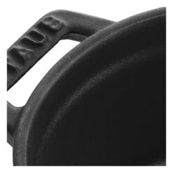 La Cocotte Cast Iron Round Cocotte, 7 quarts, Black