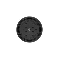 La Cocotte Cast Iron Round Cocotte, 7 quarts, Black