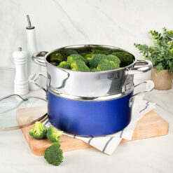 Granitestone Blue 20 Piece Aluminum Non Stick Cookware & Bakeware Set with Ultra Nonstick Surface, Oven & Dishwasher Safe