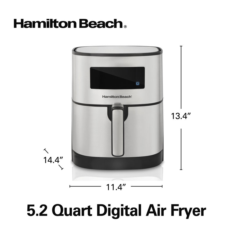 Hamilton Beach 5.8 Quart Digital Air Fryer 5.8 Quart Capacity