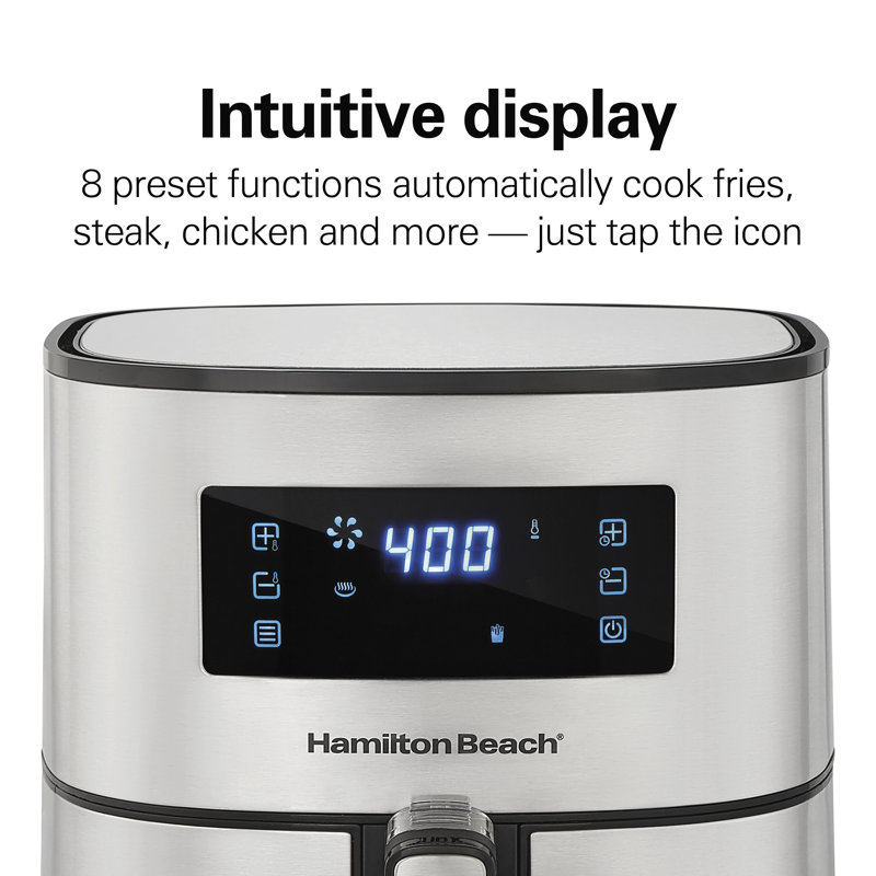 Hamilton Beach 5.8 Quart Digital Air Fryer 5.8 Quart Capacity