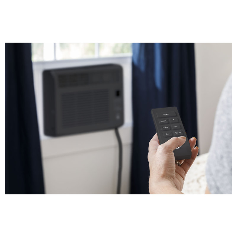 GE 6,000 BTU Electronic Window Air Conditioner for Small Rooms up to 250 sq ft., Black