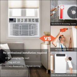 Winado 10000 BTU Wi-Fi Connected Window Air Conditioner for 350 Square Feet with Remote Included