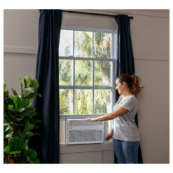 GE 10,000 BTU Smart Electronic Window Air Conditioner for Medium Rooms up to 450 sq. ft., ENERGY STAR