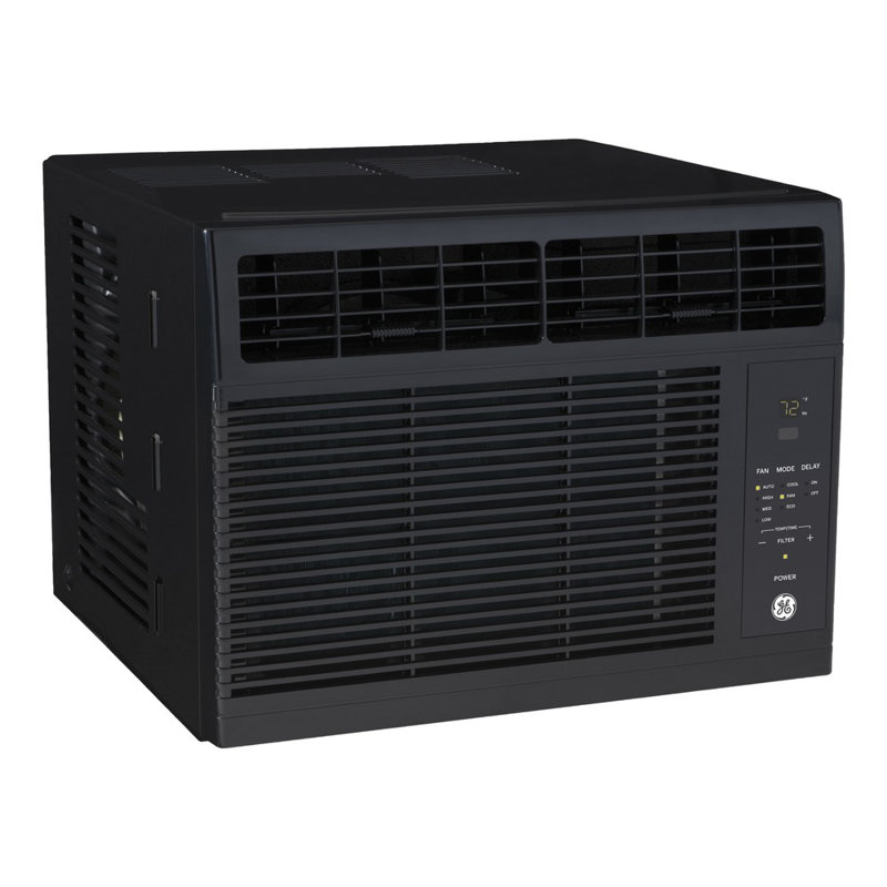 GE 5,000 BTU Electronic Window Air Conditioner For Small Rooms Up To 150 Sq Ft., Black