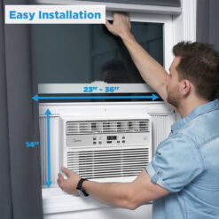 Midea EasyCool 8,000 BTU Energy Star Window Air Conditioner with Remote
