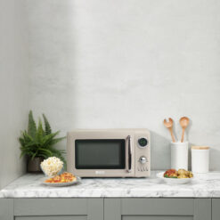 HADEN .7 Cubic Foot Countertop Microwave, Putty
