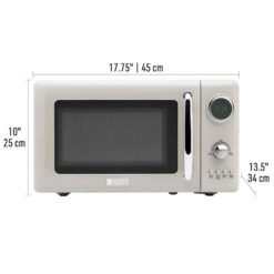 HADEN .7 Cubic Foot Countertop Microwave, Putty