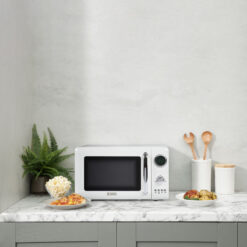 HADEN .7 Cubic Foot Countertop Microwave, Ivory