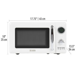 HADEN .7 Cubic Foot Countertop Microwave, Ivory