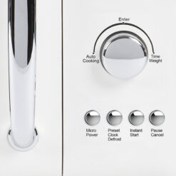 HADEN .7 Cubic Foot Countertop Microwave, Ivory