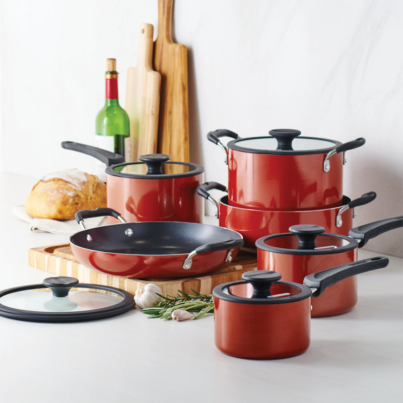 Tramontina Aluminum Non Stick 11 Pc Nesting Cookware Set