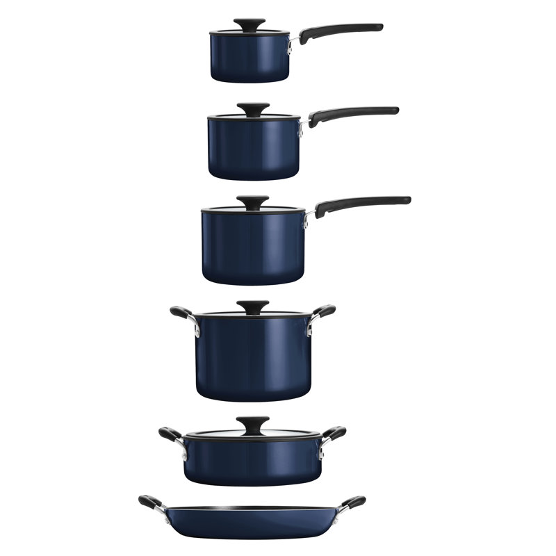 Tramontina Aluminum Non Stick 11 Pc Nesting Cookware Set