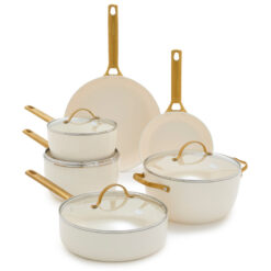 GreenPan Reserve Hard Anodized Healthy Ceramic Nonstick 10 Piece Cookware Set