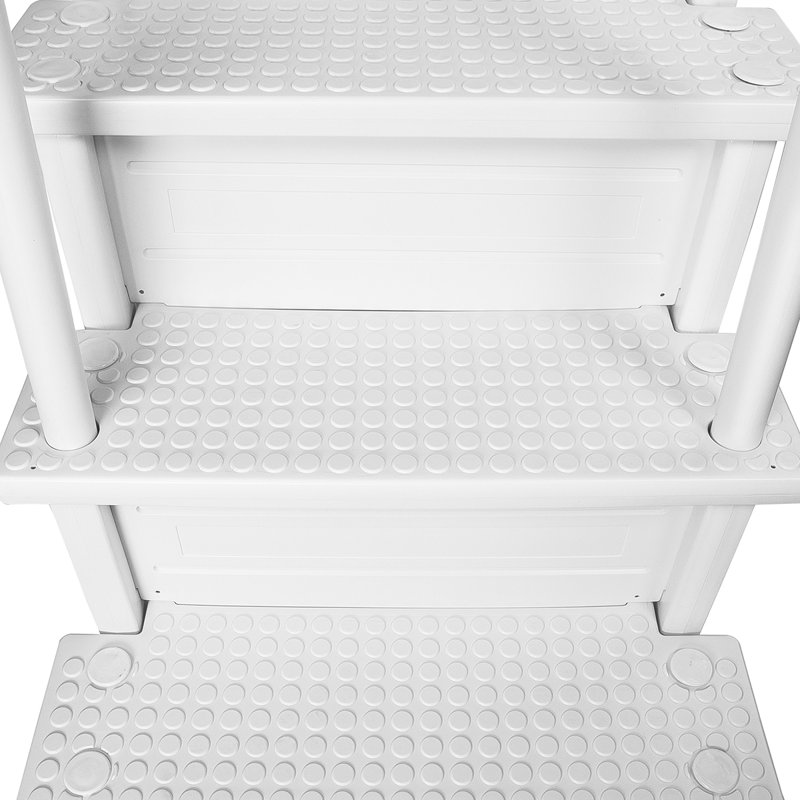 XtremepowerUS In-Pool Step Ladder with Handrails for Pool and Decks Up to 54" High