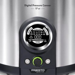 Presto 17 Qt. Electric Brushed Stainless Electric Precise Digital Pressure Canner and Pressure Cooker 02152