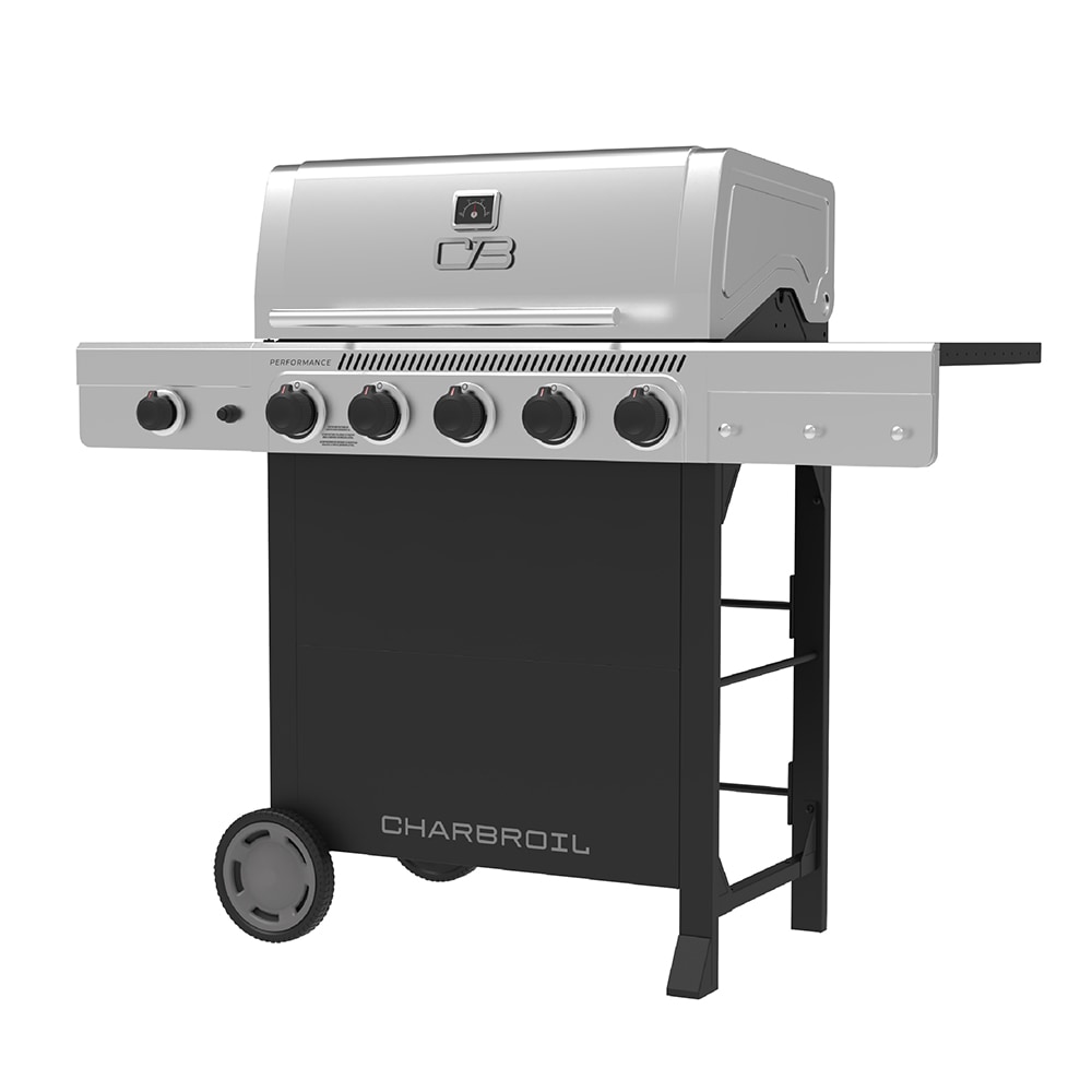 Charbroil Performance Series Black and Silver 5 -Burner Liquid Propane Gas Grill 1 -Side Burner