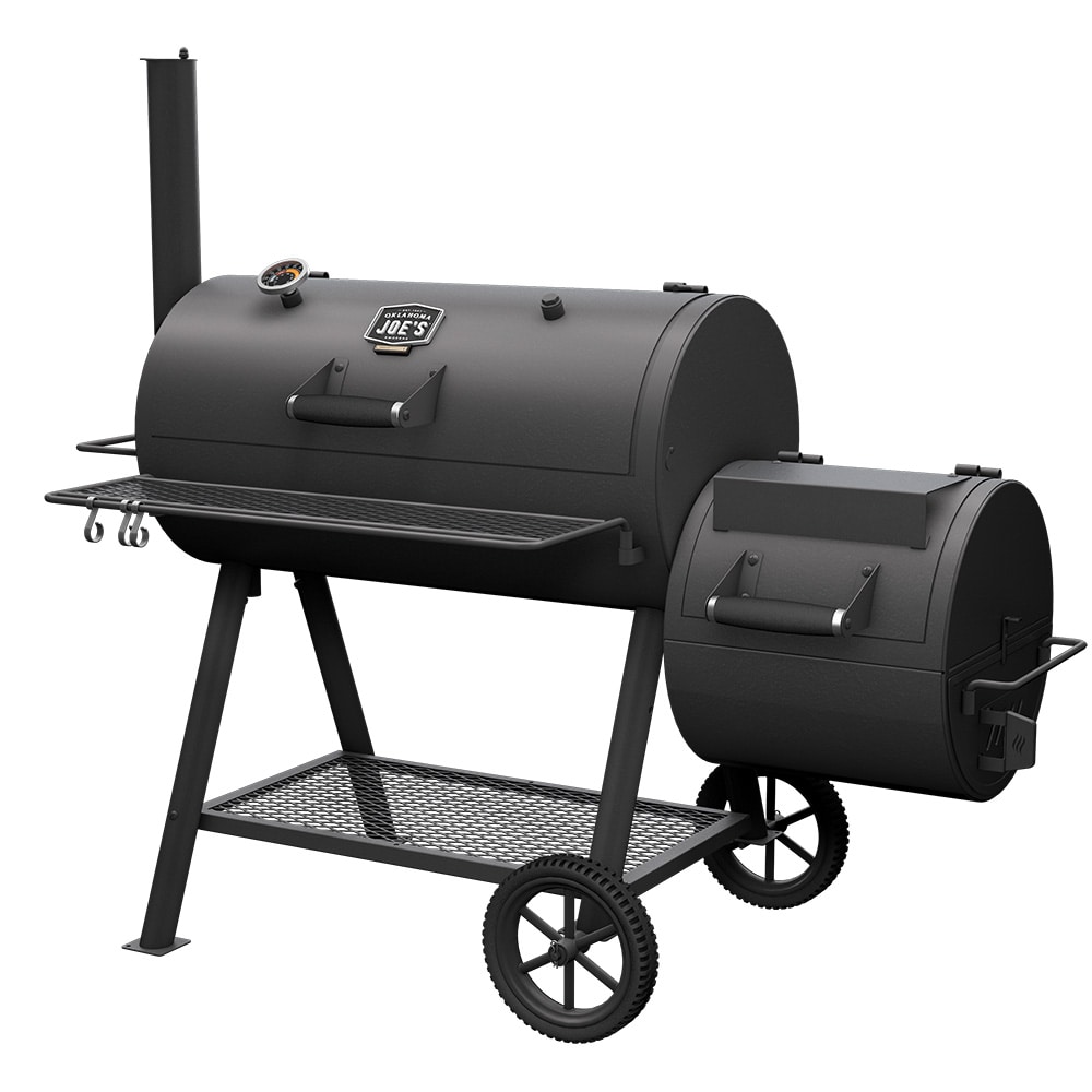 Oklahoma Joe's Highland 879-Sq. in Black Horizontal Charcoal Smoker