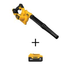 DEWALT 20V MAX Cordless Compact Jobsite Blower 135 MPH 100 CFM and (1) 20V MAX Premium Lithium-Ion 4.0Ah Battery DCE100BW204