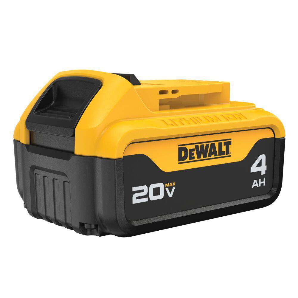 DEWALT 20V MAX Cordless Compact Jobsite Blower 135 MPH 100 CFM and (1) 20V MAX Premium Lithium-Ion 4.0Ah Battery DCE100BW204