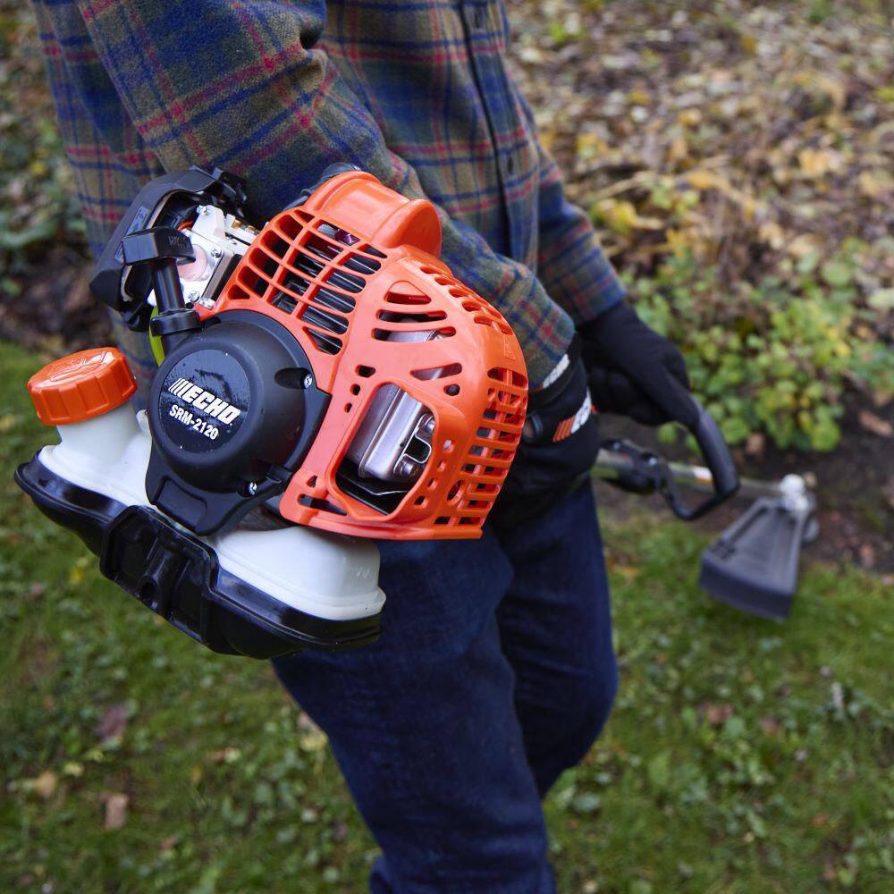 ECHO 21.2 cc Gas 2-Stroke Straight Shaft String Trimmer with Rapid-Loader Trimmer Head and 16 in. Cutting Swath SRM-2120