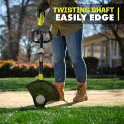 RYOBI ONE+ 18V 12 in. Cordless Battery 3-in-1 Mower, String Trimmer, and Edger (Tool Only) P20016BTL
