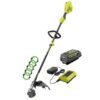 RYOBI 40V 15 in. Expand-It Cordless Battery Attachment Capable String Trimmer &. 080 Pre-Cut Line w/ 4.0 Ah Battery & Charger RY40ST01K-AC0580PCL