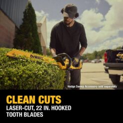 DEWALT 20V MAX 22 in. Cordless Battery Powered Hedge Trimmer (Tool Only) DCHT821B