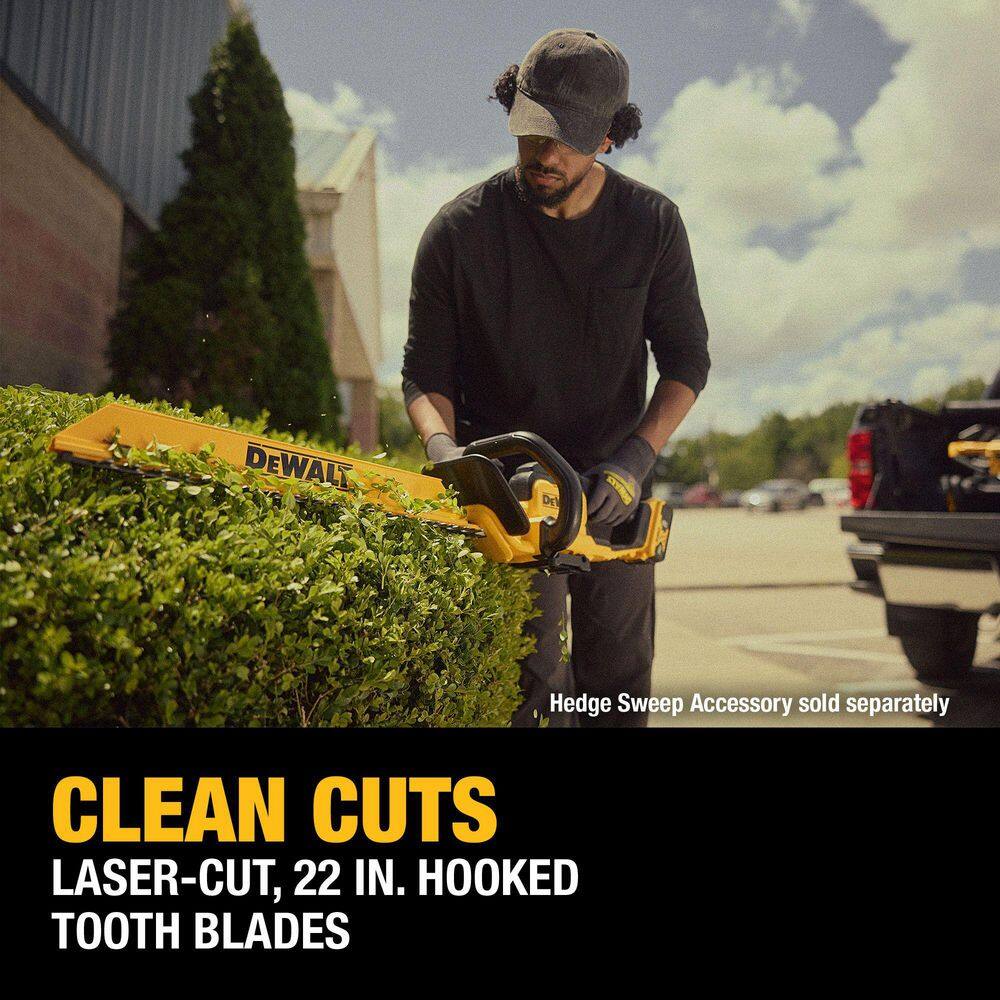 DEWALT 20V MAX 22 in. Cordless Battery Powered Hedge Trimmer (Tool Only) DCHT821B
