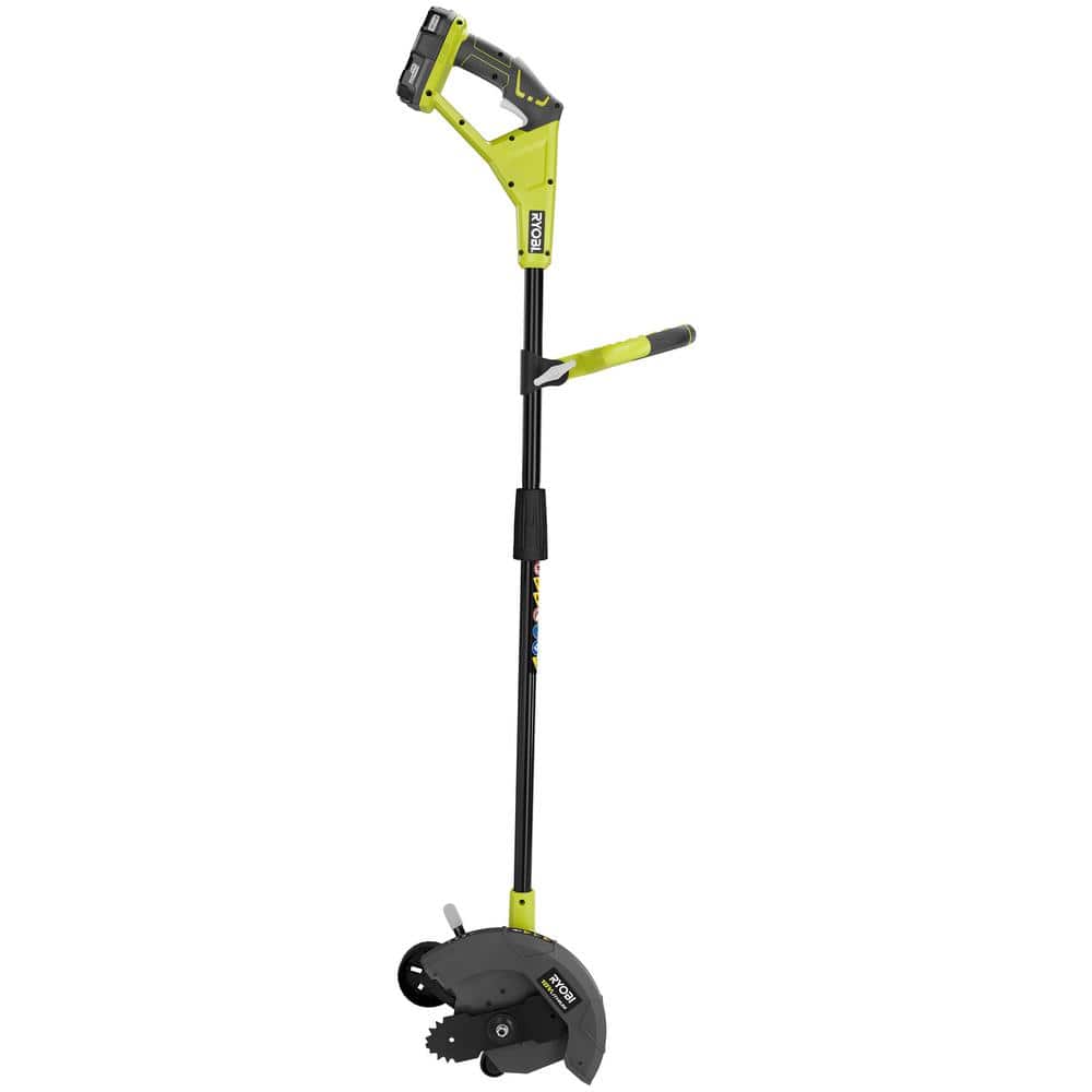 RYOBI ONE+ 18V Cordless Battery Edger with Extra Edger Blade, 2.0 Ah Battery and Charger P2310-AC04215