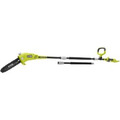 RYOBI 40V 10 in. Cordless Battery Pole Saw, Bar and Chain Oil with Extra Chain RY40506BTL-RY10C1-RYBIO24