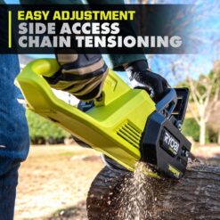 RYOBI ONE+ HP 18V Brushless Whisper Series 12 in. Battery Chainsaw (Tool Only) P2507BTL