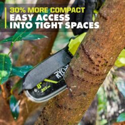 RYOBI ONE+ HP 18V Brushless 8 in. Battery Compact Pruning Mini Chainsaw (Tool Only) PSBCW01B