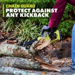 RYOBI ONE+ HP 18V Brushless 8 in. Battery Compact Pruning Mini Chainsaw (Tool Only) PSBCW01B