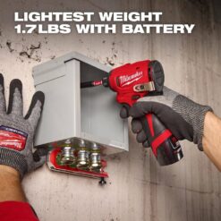 Milwaukee M12 12V Lithium-Ion Subcompact Brushless Cordless 1/4 in. Hex Impact Driver (Tool-Only) 3450-20