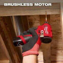 Milwaukee M12 12V Lithium-Ion Subcompact Brushless Cordless 1/4 in. Hex Impact Driver (Tool-Only) 3450-20