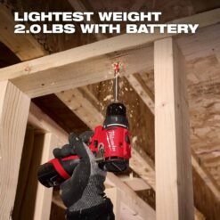 Milwaukee M12 12V Lithium-Ion Subcompact Brushless Cordless 3/8 in. Drill Driver (Tool-Only) 3401-20