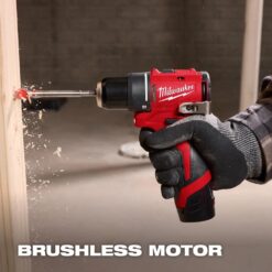 Milwaukee M12 12V Lithium-Ion Subcompact Brushless Cordless 3/8 in. Drill Driver (Tool-Only) 3401-20