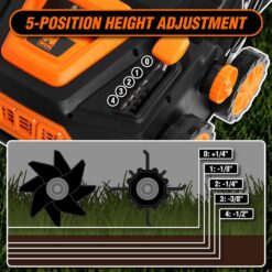 WEN 15 in. 13 Amp 2-in-1 Electric Dethatcher and Scarifier with Collection Bag DT1315