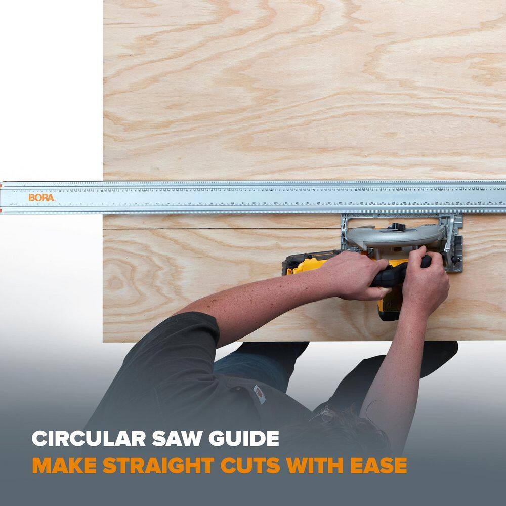 BORA NGX 100 in. Clamp Edge Saw Guide For Circular Saws T-544100K