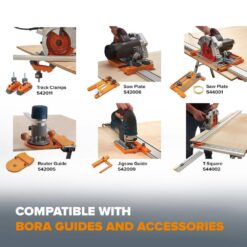 BORA NGX 100 in. Clamp Edge Saw Guide For Circular Saws T-544100K