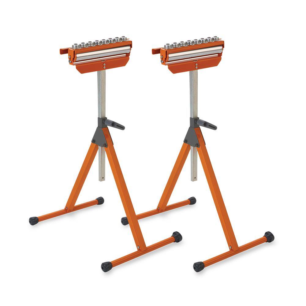 BORA 27 in. to 43-3/4 in. Tri-Function Pedestal Roller Stand (2-Pack) PM-5093T