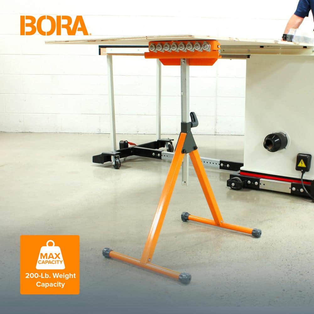 BORA 27 in. to 43-3/4 in. Tri-Function Pedestal Roller Stand (2-Pack) PM-5093T