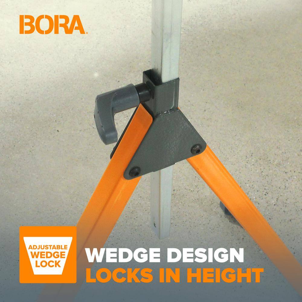 BORA 27 in. to 43-3/4 in. Tri-Function Pedestal Roller Stand (2-Pack) PM-5093T